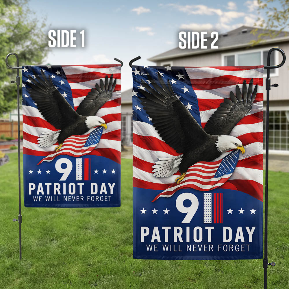 Patriot Day 911 We Will Never Forget Memorial Day Eagle Flag MLN6314TTH