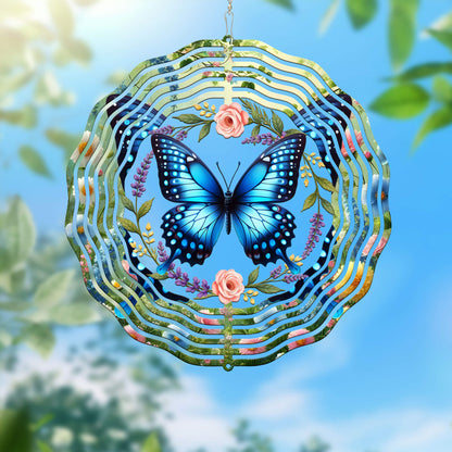 Spring Floral Butterfly Wind Spinner TPT2612TNB