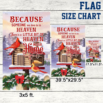 Cardinal Because Someone We Love Is In Heaven Flag MLN1917F