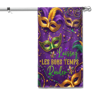 Mardi Gras Laissez Les Bons Temps Rouler Flag TQN4632F
