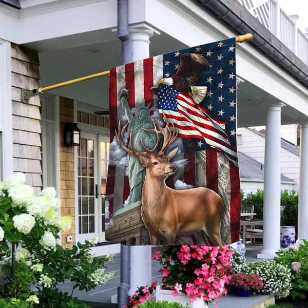 Deer Hunting American Flag MLN435F