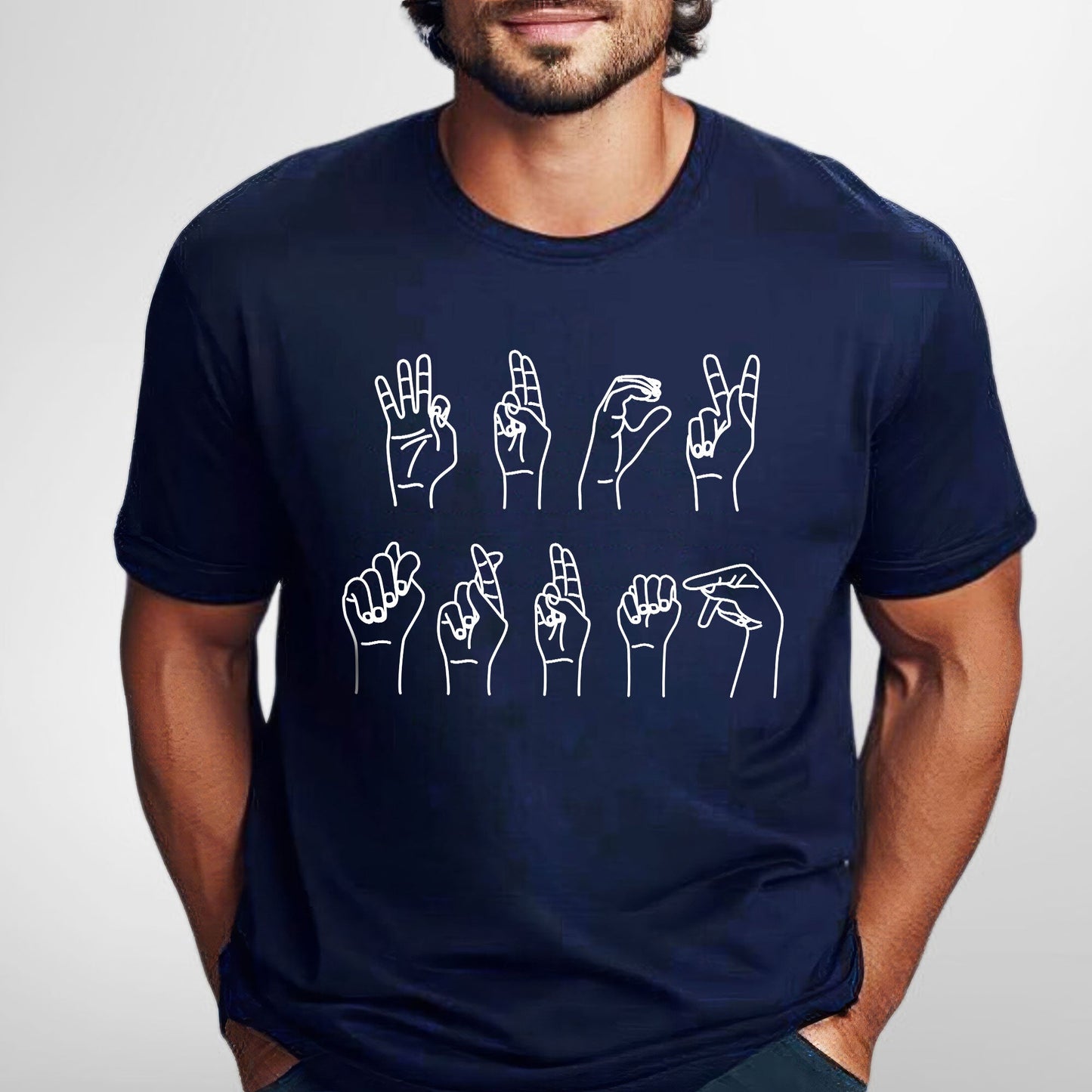 Anti-Trump F*ck Trump Sign Language Shirt TQN5003LTH