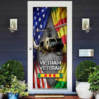 Huey Helicopter Vietnam War Memorial Door Cover DBD2687F