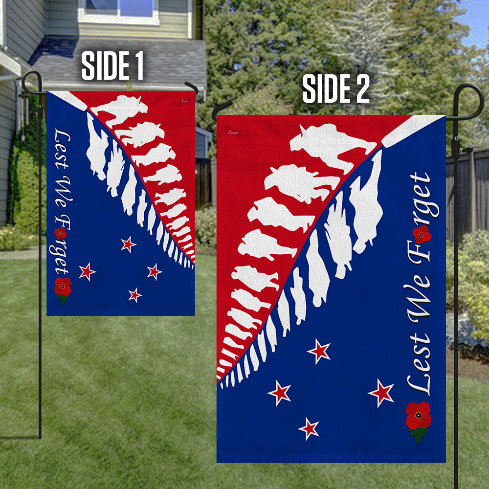 Anzac Day Flag New Zealand Lest We Forget Flag LHA1712F