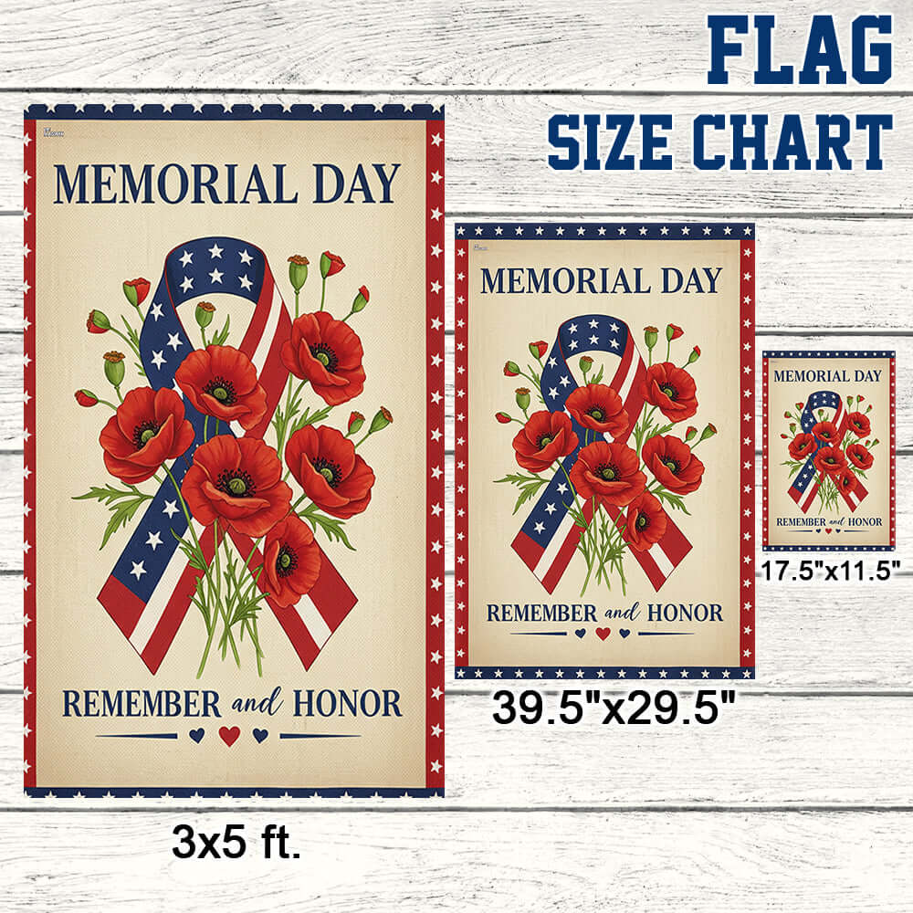 Memorial Day Remember And Honor Flag TQN4910NTH