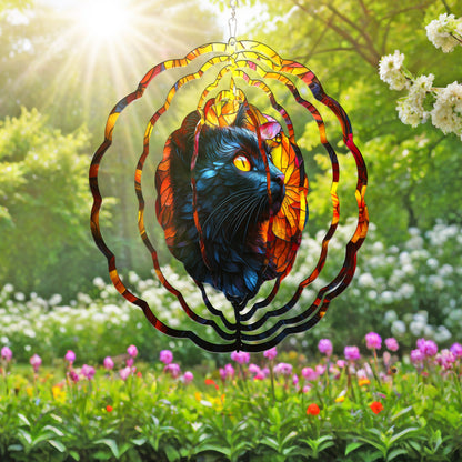 Black Cat Wind Spinner VTM990WS