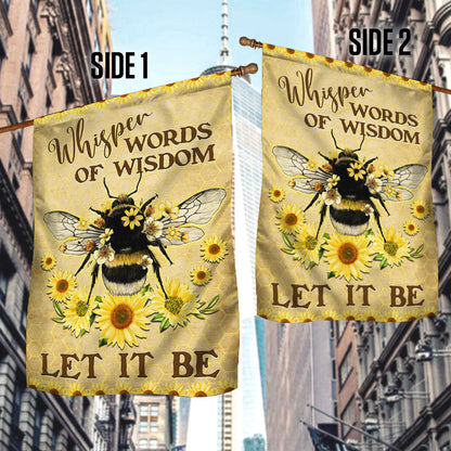 Bee Hippie Flag Whisper Words Of Wisdom Let It Be MLN358F