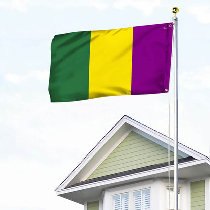 Mardi Gras Grommet Flag TPT2676GF