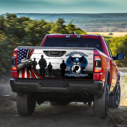 Pow Mia True Heroes, You Are Not Forgotten Truck Tailgate Decal Sticker Wrap MBH16F
