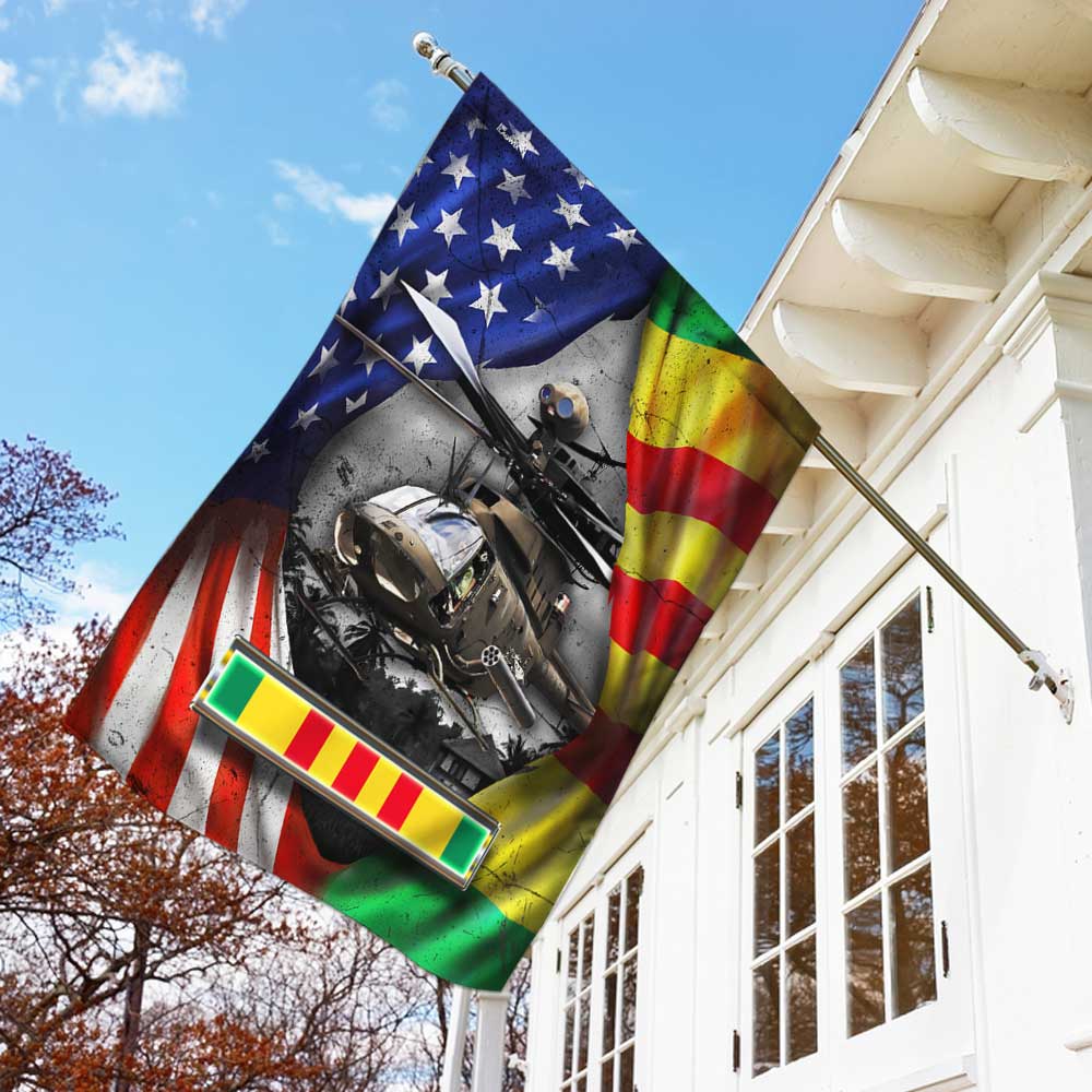 OH-58 Kiowa Never Fotget Vietnam War Flag DBD2687Fv1