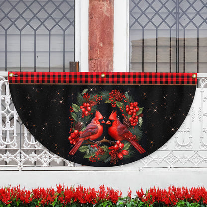 Cardinal Merry Christmas Non-Pleated Fan Flag TQN3753FL