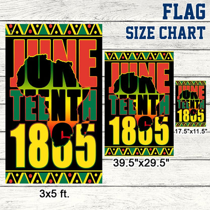 Black History Month Flag Juneteenth 1865 BNN95F