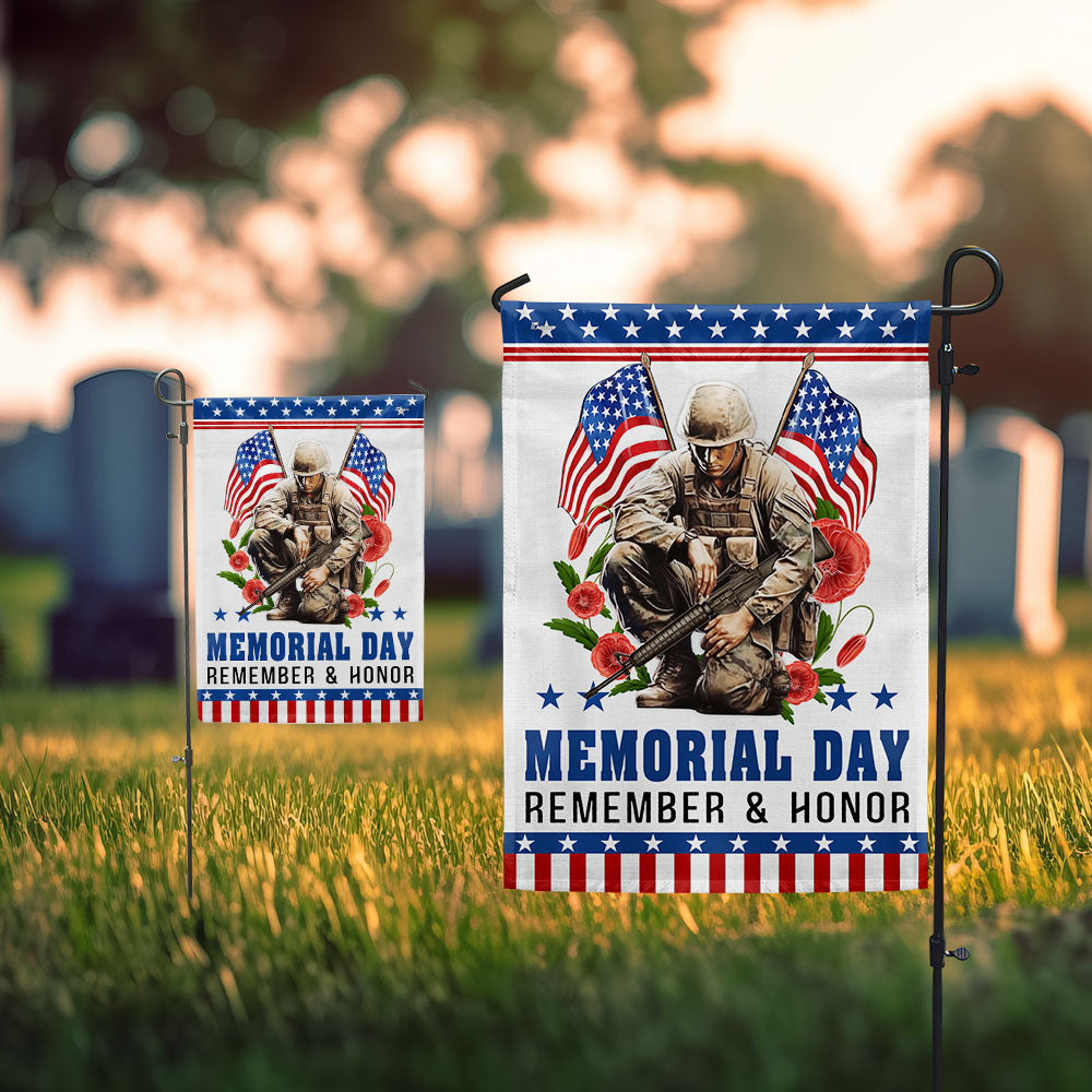 Memorial Day Veteran Remember And Honor Flag NTT05TTH