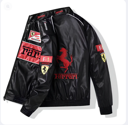 Ferrari Leather Vintage Racing Jacket
