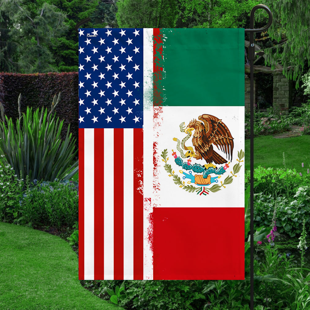 Mexican American Flag USA Mexico Flag TQN4769F