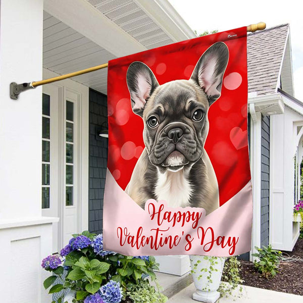 French Bulldog Valentine Puppy Dog Flag TQN4595F