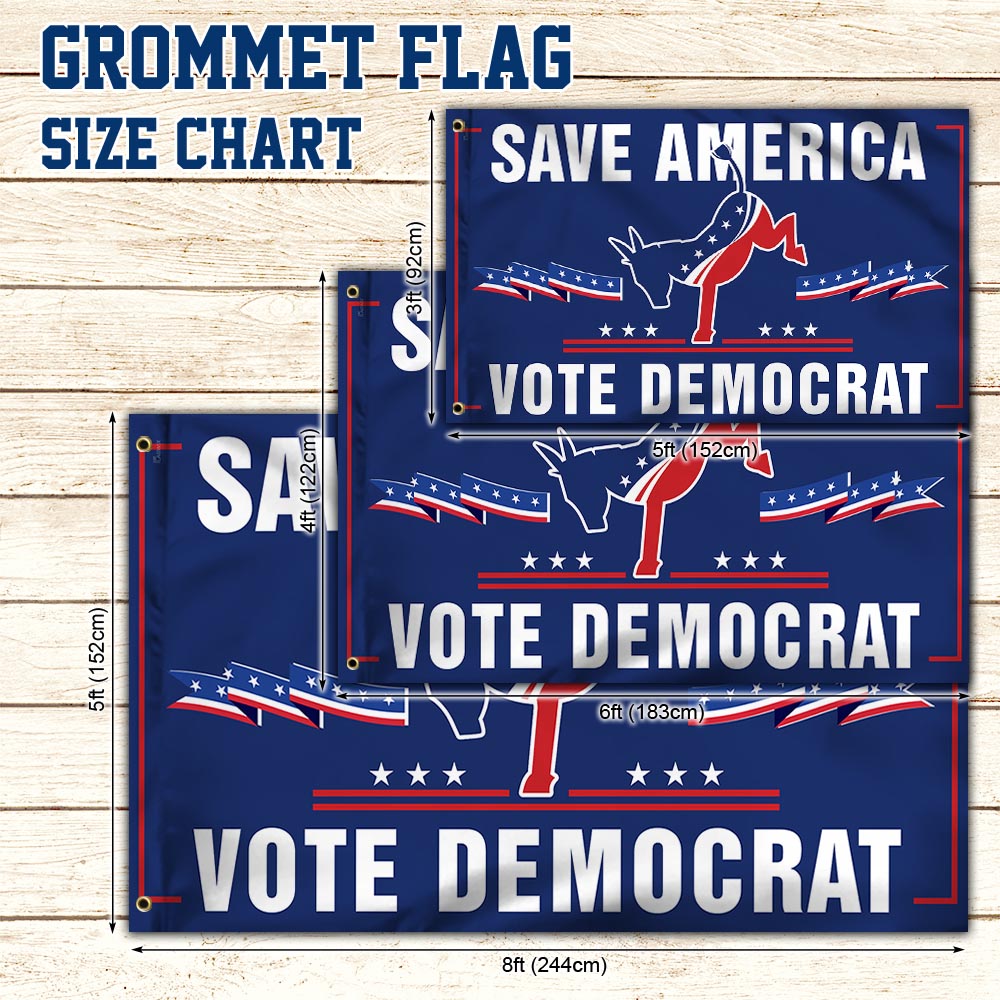 Biden Grommet Flag Save America Vote Democrat BNN504GF