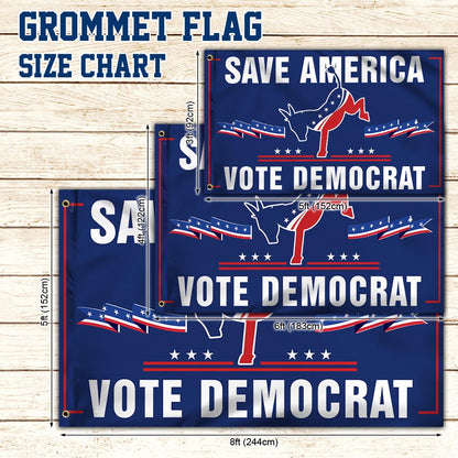Biden Grommet Flag Save America Vote Democrat BNN504GF
