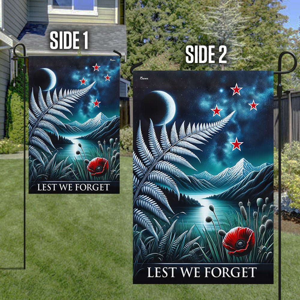 Anzac Day Lest We Forget, Veteran New Zealand Flag TPT1565F
