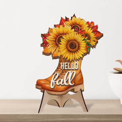Autumn Gifts, Hello Fall 3D Hanging Sign HTT343DS