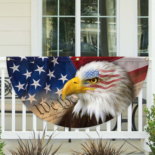 Flagwix American Flag - Patriotic Eagle We The People Flag (Non-Pleated) TQN3072FL