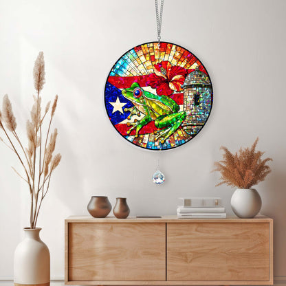 Puerto Rico Hologram Window Hanging VTM1519NGT