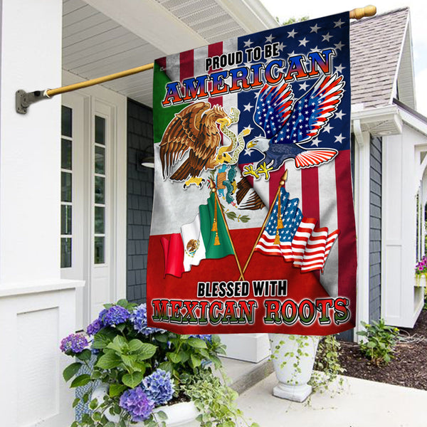 Mexico. Mexican American Eagle Flag TPT224F