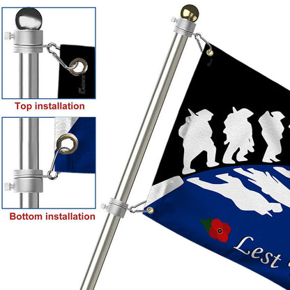 Anzac Day Grommet Flag New Zealand Lest We Forget LHA1748GFv1