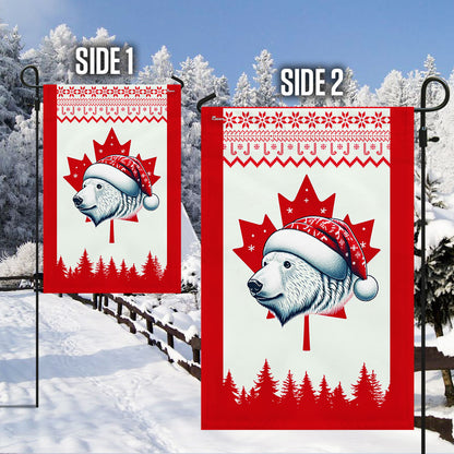 Bear Christmas Canadian Flag TQN2077F