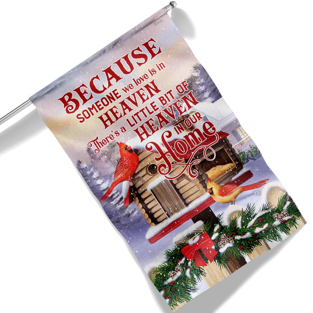 Cardinal Because Someone We Love Is In Heaven Flag MLN1917F