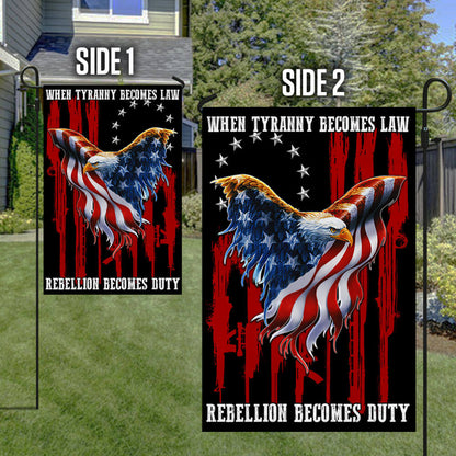 Betsy Ross Flag When Tyranny Becomes Law Rebellion Becomes Duty Flag THB3530Fv1