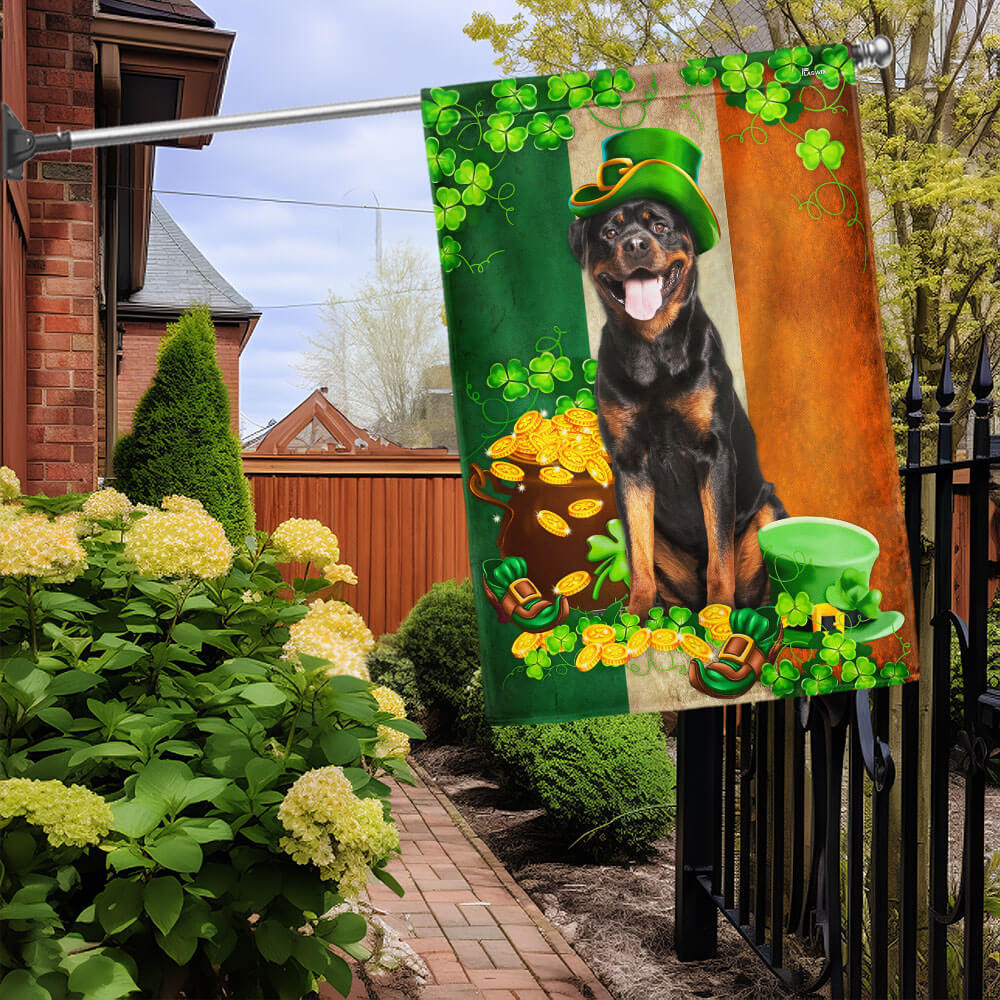 Rottweiler St. Patrick's Day Irish Flag TPT2664TNB