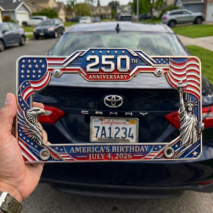🗽250th Anniversary Commemorative License Plate Frame
