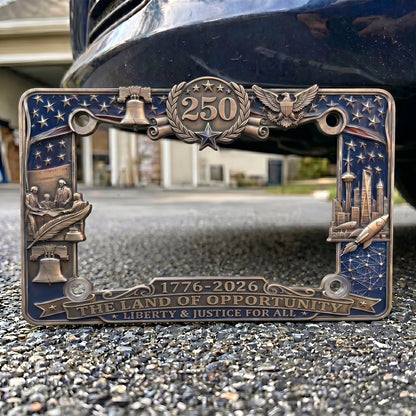 🗽250th Anniversary Commemorative License Plate Frame