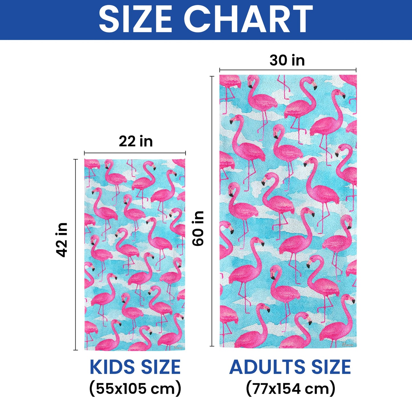 Pink Flamingo Tropical Summer Beach Towel TQN5289NTH