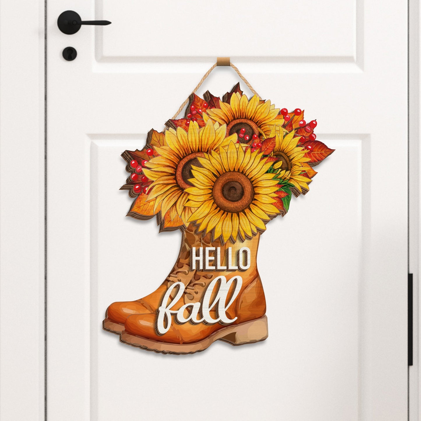 Autumn Gifts, Hello Fall 3D Hanging Sign HTT343DS