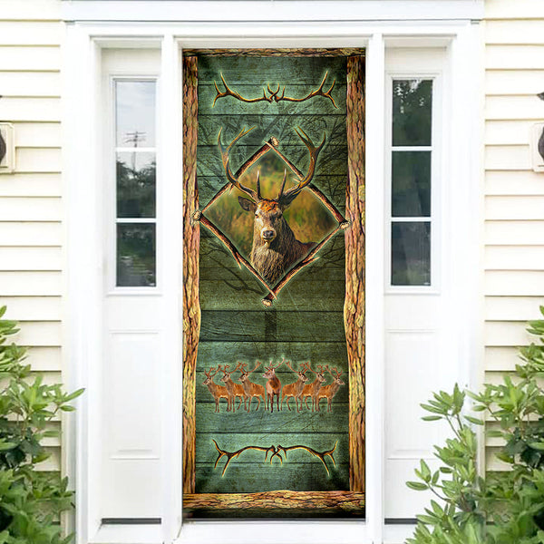 Deer Door Cover Deer Hunting Forest Door Cover TRV1930D