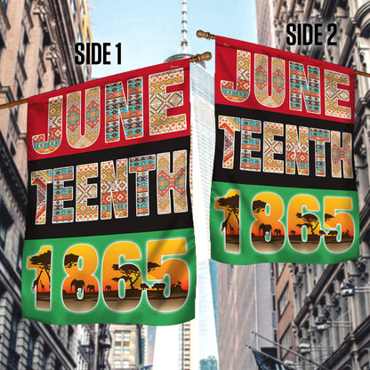 Black History Month Flag Juneteenth 1865 BNN145F