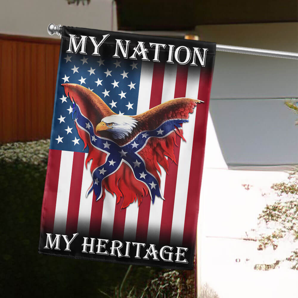 My Nation, My Heritage Confederate American Flag TPT2719TNB