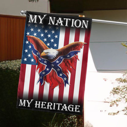 My Nation, My Heritage Confederate American Flag TPT2719TNB