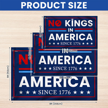 No Kings In America Since 1776 GROMMET FLAG LHB318TNB