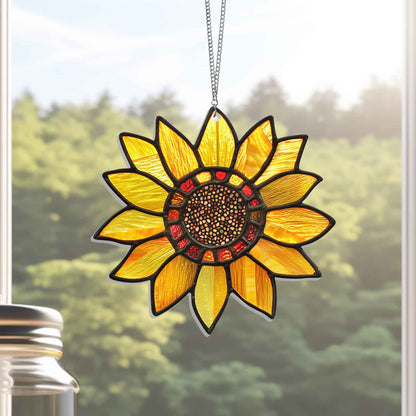 Sunflower Acrylic Suncatcher Window Hanging MLN4259DNV