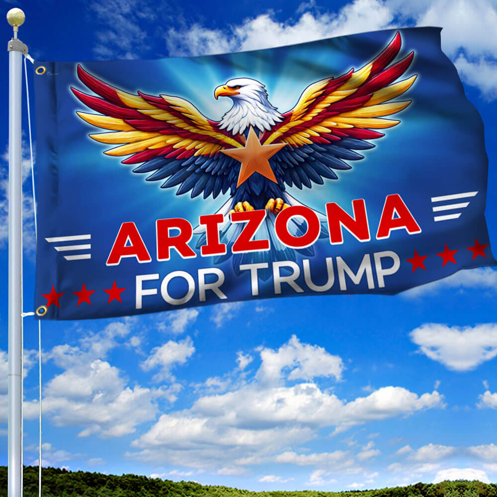 Arizona For Trump 2024 Grommet Flag TQN3204GFv2