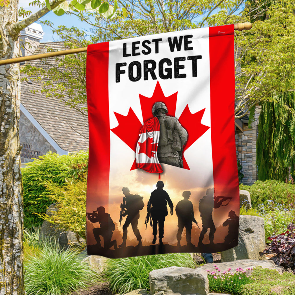 Canadian Veteran Flag Lest We Forget BNN186F