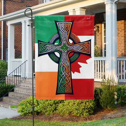 Irish Celtic Knot Cross St. Patrick’s Day Canada Irish Candian Flag TPT2608F