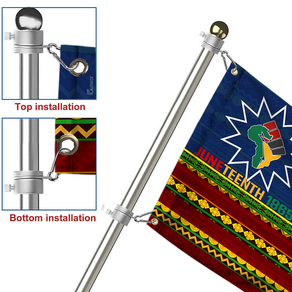 Black History Month Grommet Flag Juneteenth 1865 BNN140GF