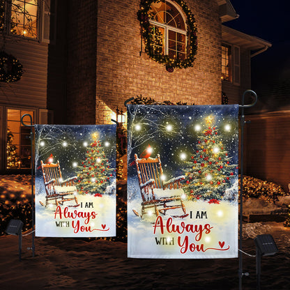 Cardinal Christmas I Am Always With You Cardinal Solar Led Garden Flag TPT2480SF