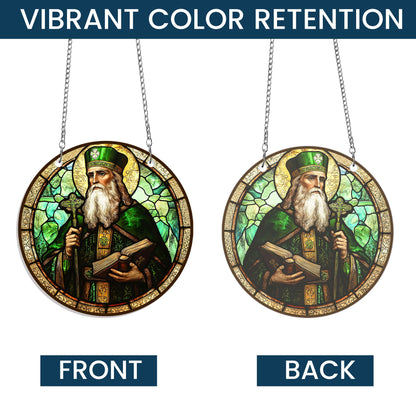 Saint Patrick St. Patrick's Day Suncatcher Acrylic Hanging Sign MLN5009AS