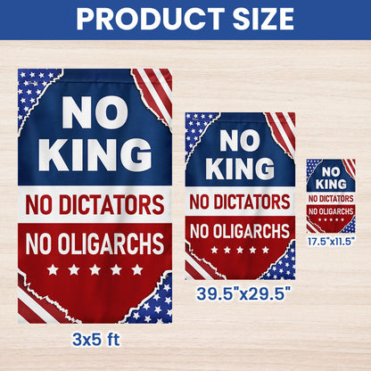 No King No Dictators US Flag LHB301LPN