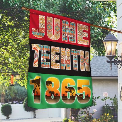 Black History Month Flag Juneteenth 1865 BNN145F